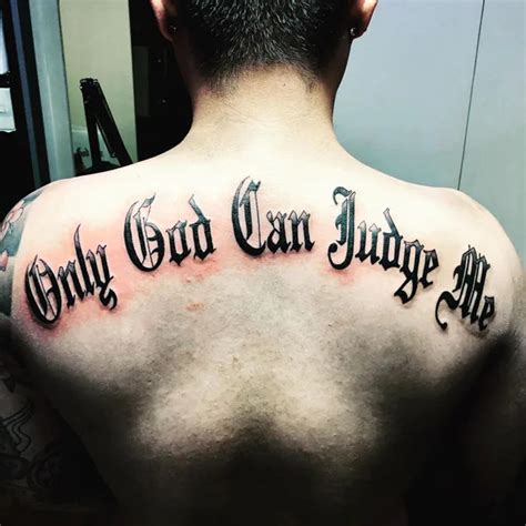 only god can judge me tattoo|142 Carefree “Only God Can Judge Me” Tattoos To ...